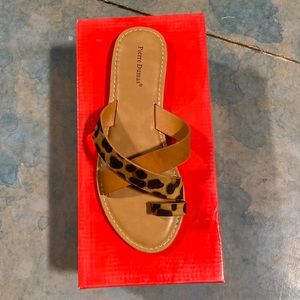 Pierre Dumas leopard print sandal